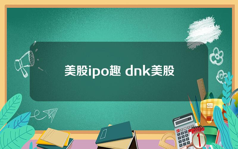 美股ipo趣 dnk美股